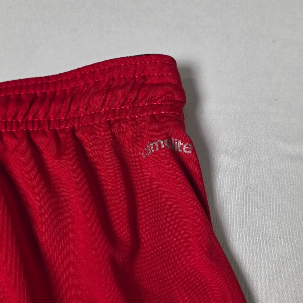Adidas Basketball Shorts Mens Large Red Climalite Athletic Gym Training Piping - Picture 12 of 12